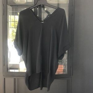 Vince oversized v neck blouse